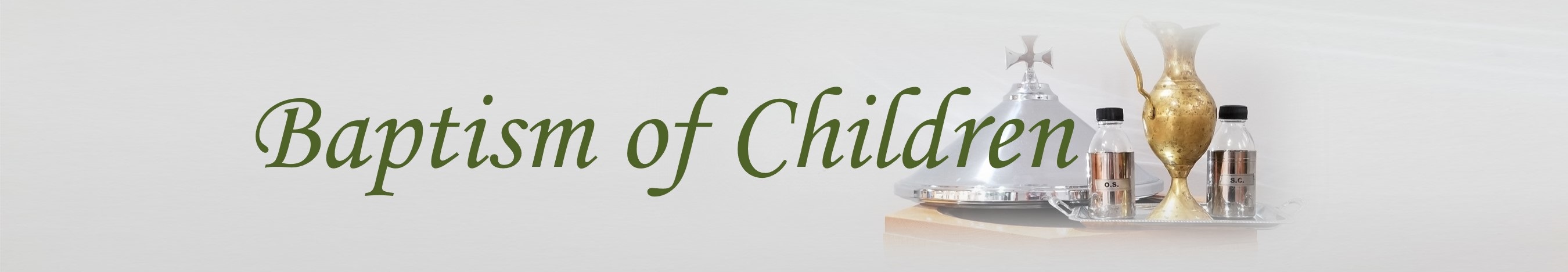 Page Header: Baptism of Children