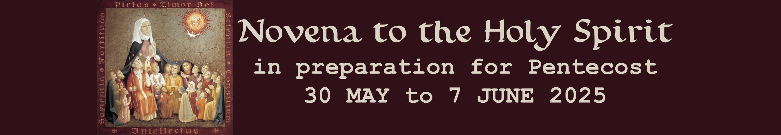 Header: Novena to the Holy Spirit