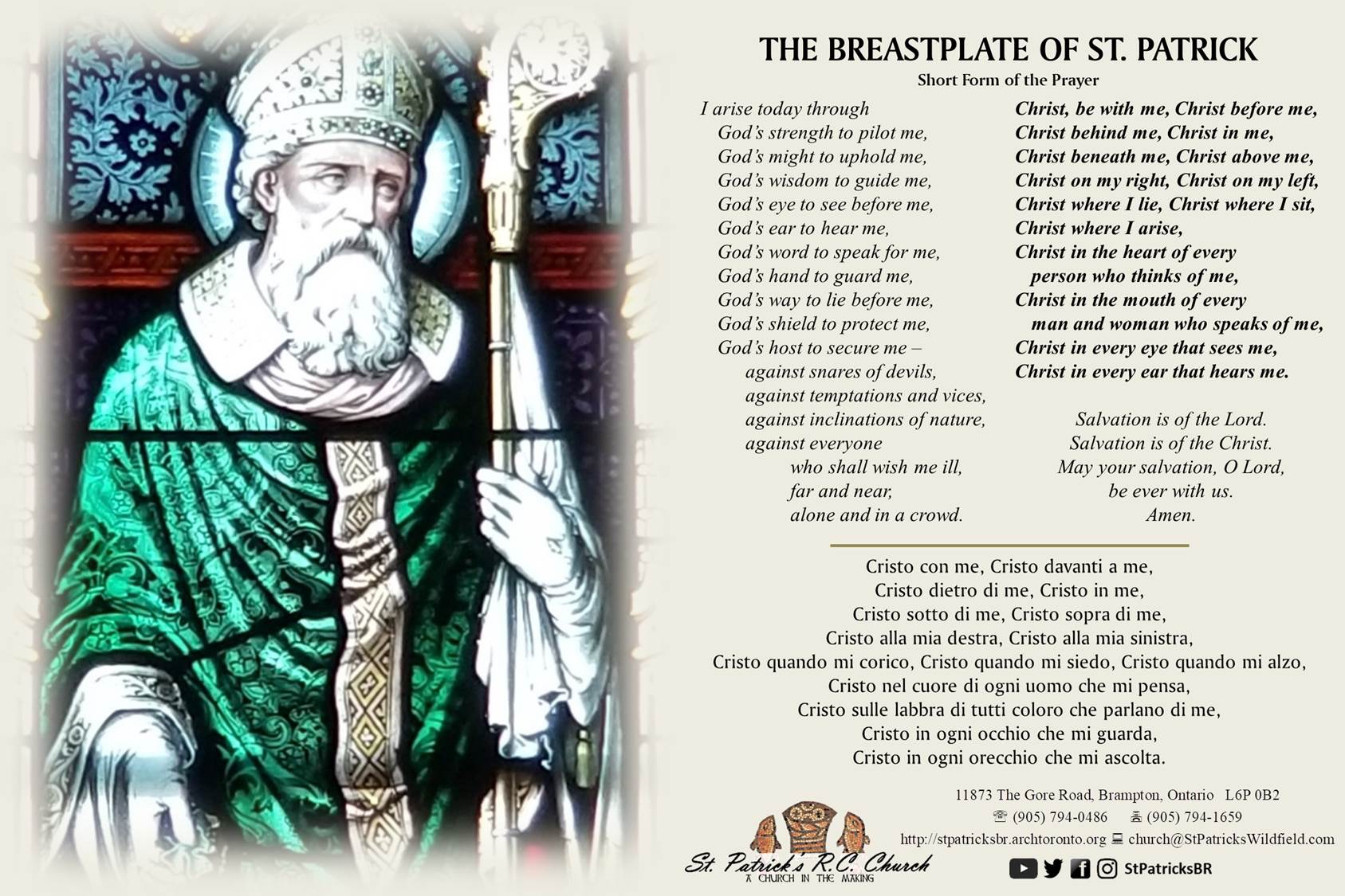 The Breastplate of St. Patrick