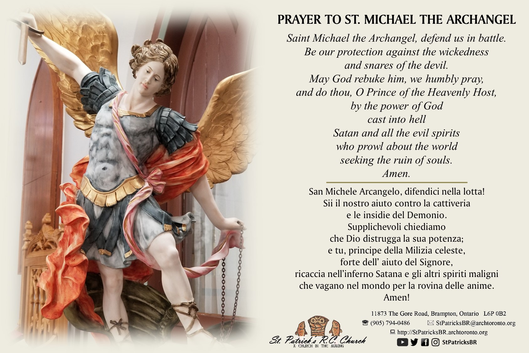 Prayer to St. Michael