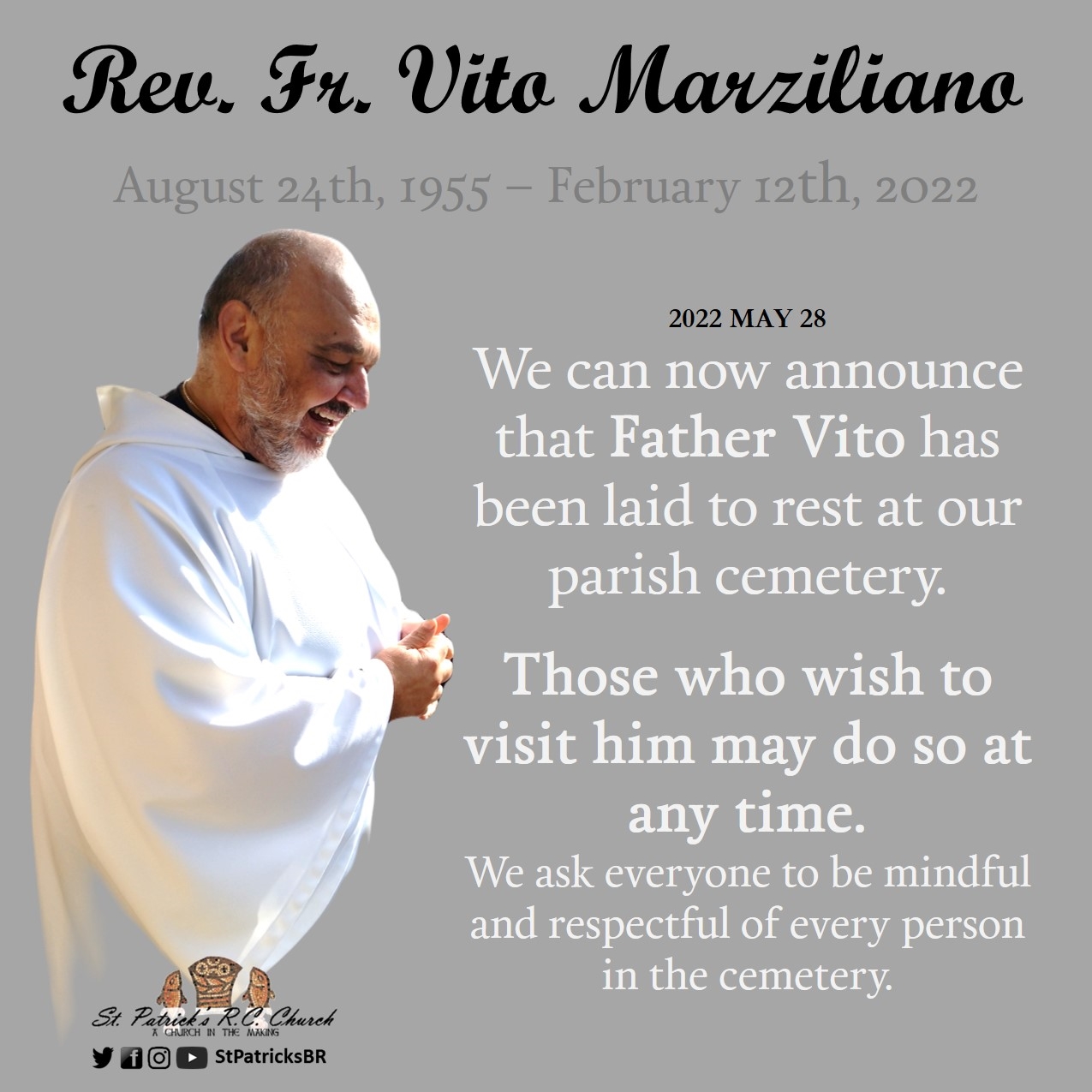 Fr Vito Burial