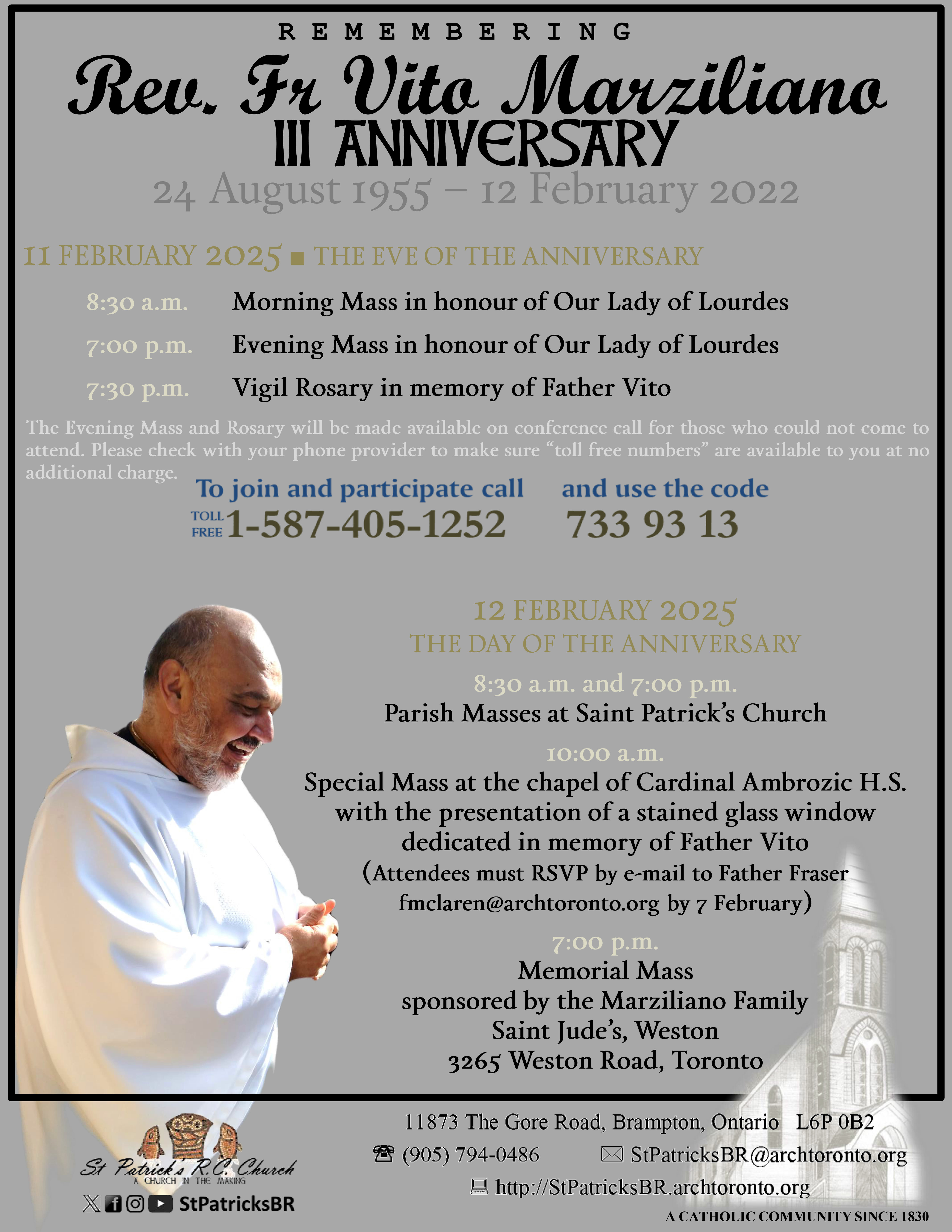 FATHER VITO ANNIVERSARY 2025