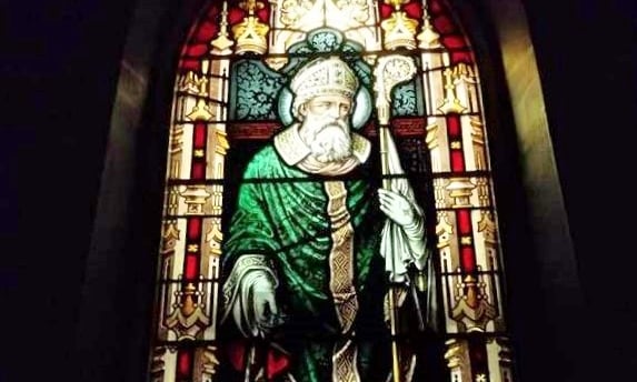 saint patrick stained glass