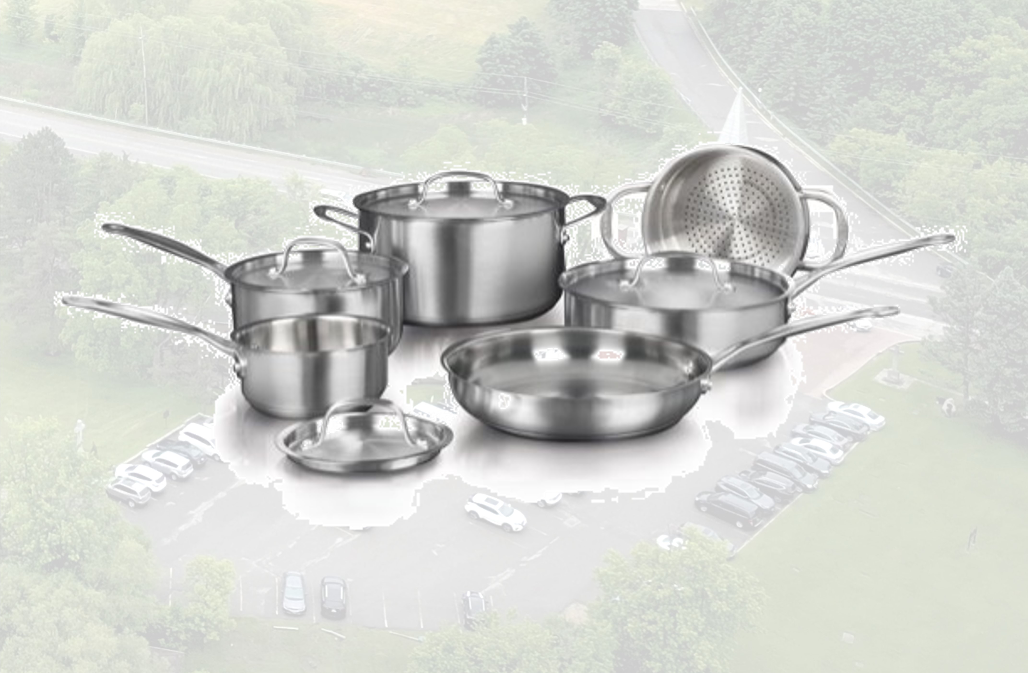 Raffle Prize: 10-Piece Cuisinart Staineless Stainless Cookware Set