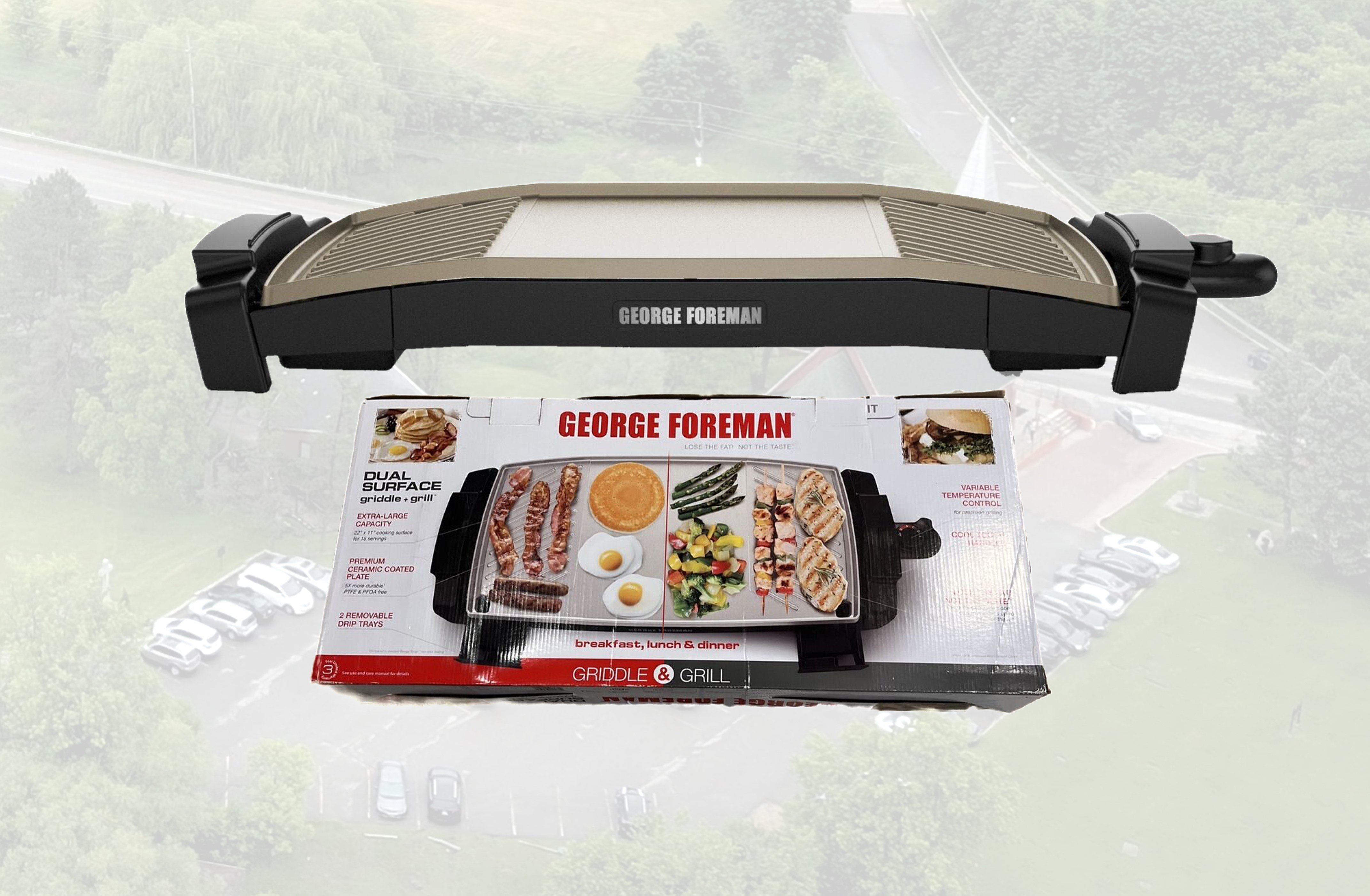 Raffle Prize: George Foreman Dual Surface Grill Griddle