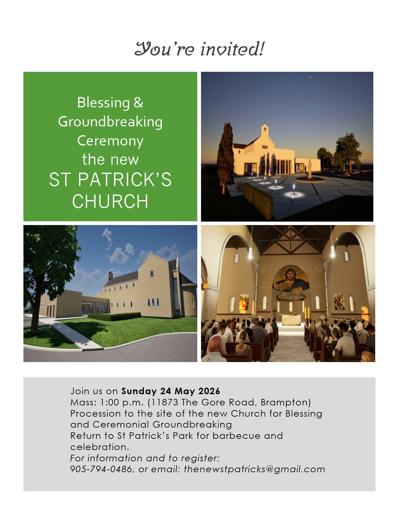 Blessing and Groundbreaking Ceremony - Poster