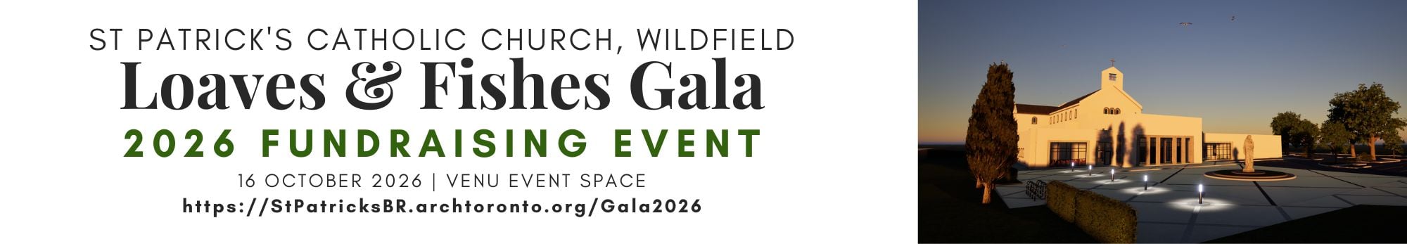 Loaves & Fishes Gala 2026 - Header