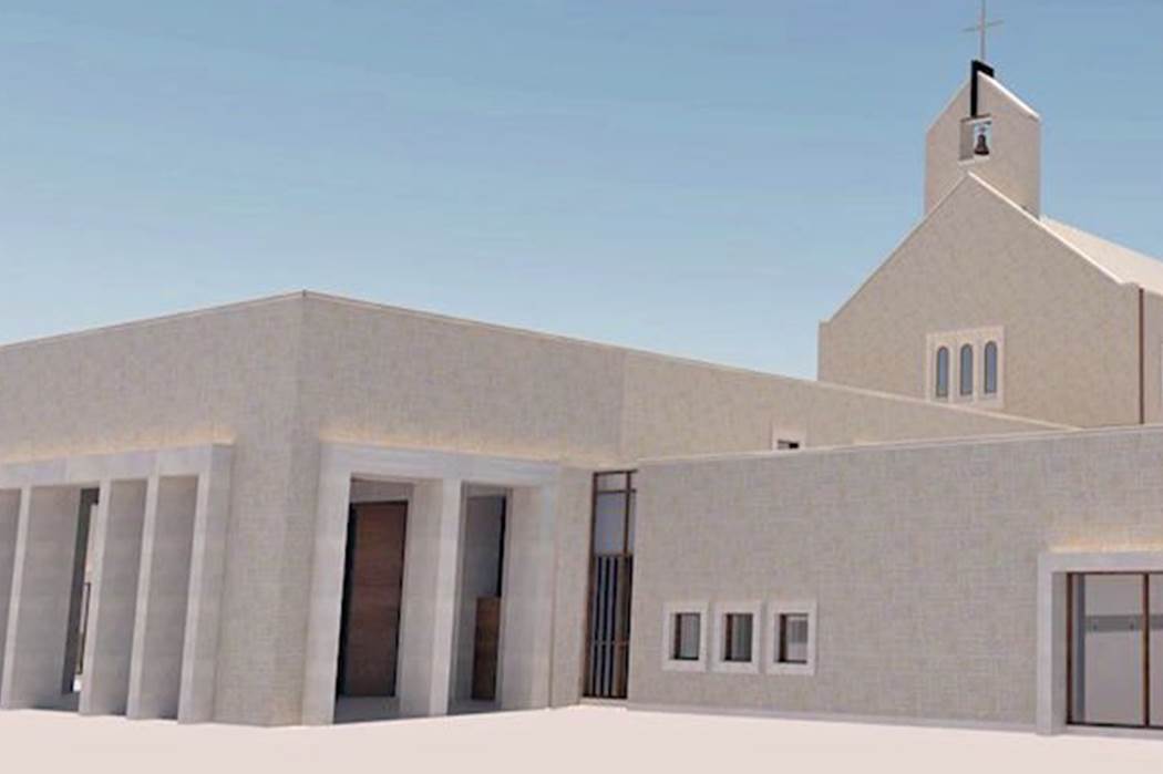 Rendering of the new church
