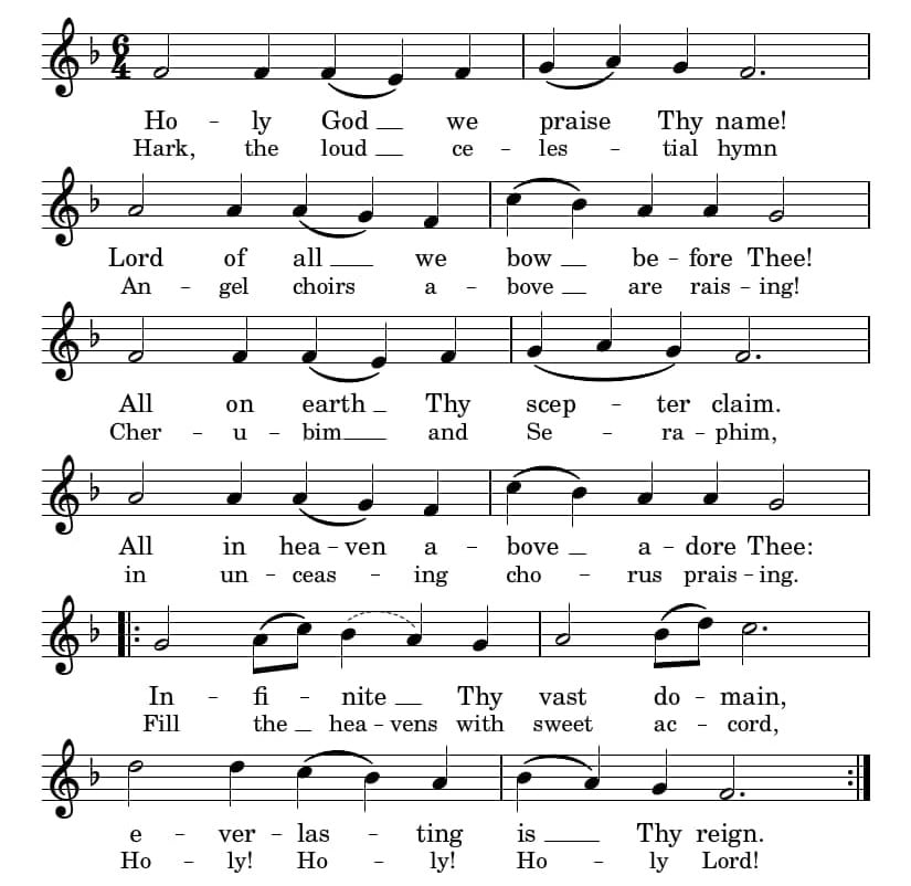 Holy God We Praise Thy Name