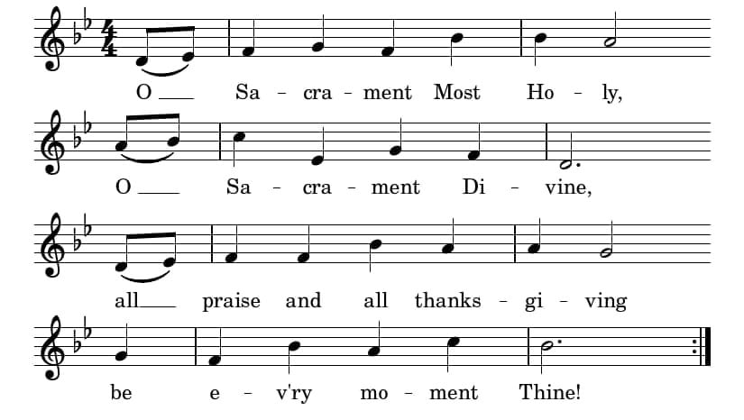 O Sacrament Most Holy