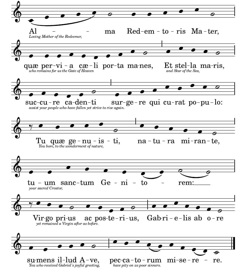 Alma Redemptoris Mater Alma Redemptoris Mater