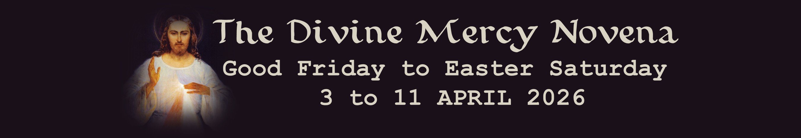 Header: Novena to the Divine Mercy