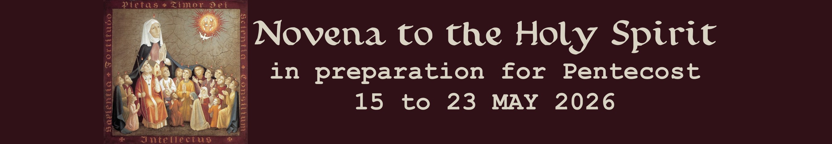 Header: Novena to the Holy Spirit